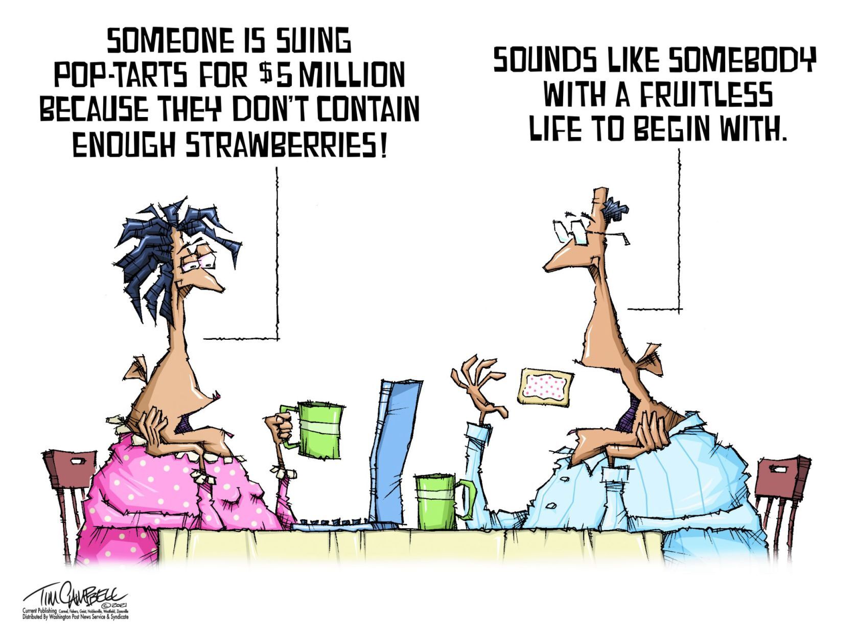Tim Campbell cartoon